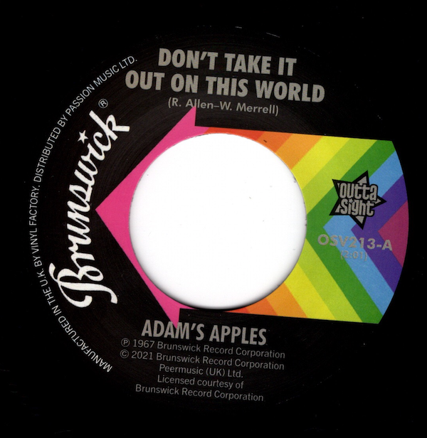 Adam's Apples - Don't Take It Out On This World / The Cooperettes - Shing-A-Ling 45 (Outta Sight) 7