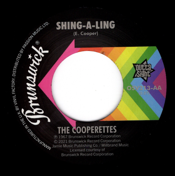 Adam's Apples - Don't Take It Out On This World / The Cooperettes - Shing-A-Ling 45 (Outta Sight) 7