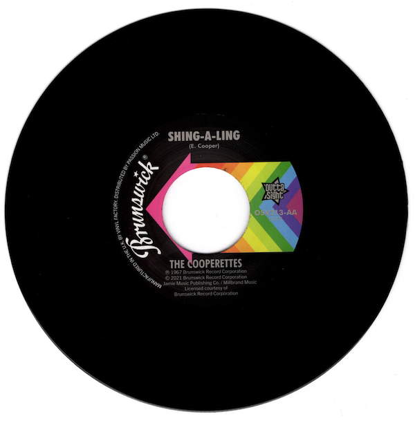 Adam's Apples - Don't Take It Out On This World / The Cooperettes - Shing-A-Ling 45 (Outta Sight) 7