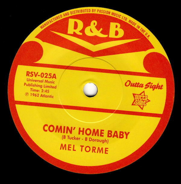 Mel Torme - Comin' Home Baby / Dave Bailey Quintet - Comin' Home Baby 45 (Outta Sight) 7