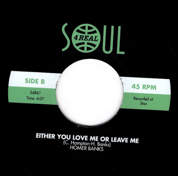 Homer Banks - I've Got A Feeling (We'll Be Seeing Each Other Again) / Either You Love Me Or Leave Me 45 (Soul 4 Real) 7