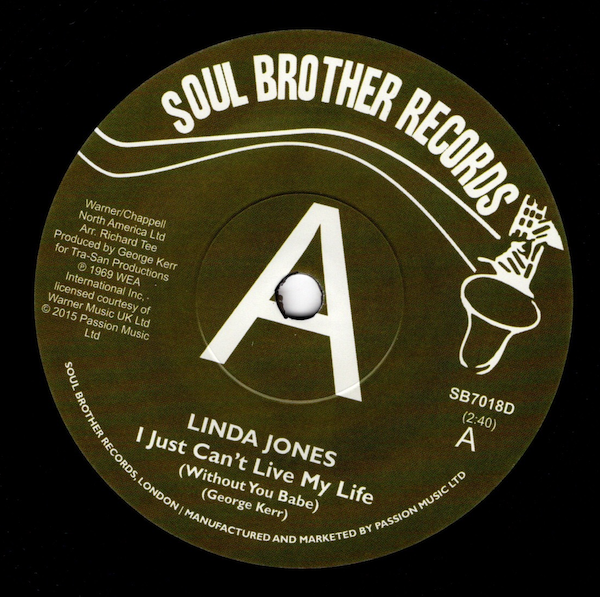 Linda Jones - I Just Can't Live My Life (Without You Babe) / My Heart DEMO 45 (Soul Brother) 7