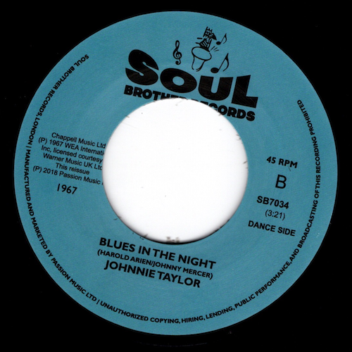 Johnnie Taylor - Ain't That Loving You / Blues In The Night 45 (Soul Brother) 7