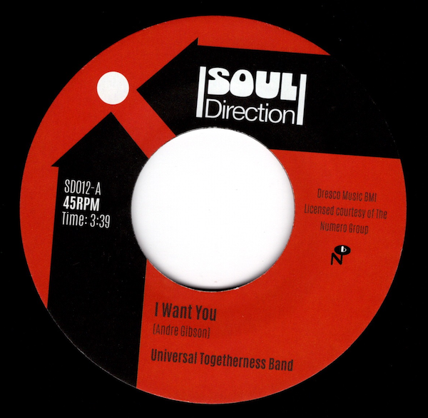 Universal Togetherness Band - I Want You / Call For Love 45 (Soul Direction) 7