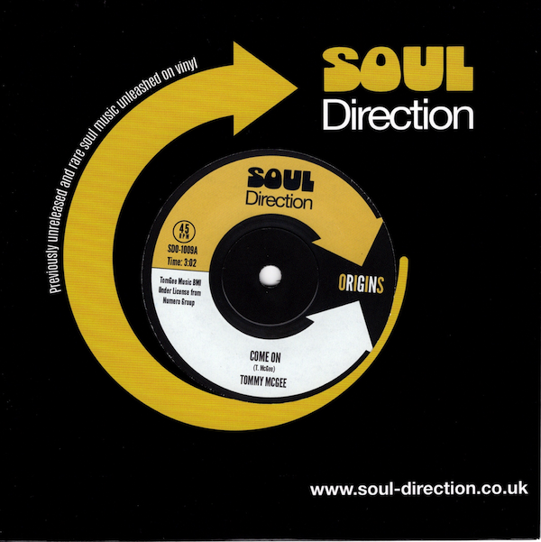 Tommy McGee - Come On / To Make You Happy 45 (Soul Direction) 7