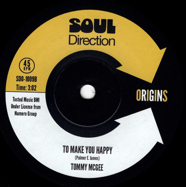 Tommy McGee - Come On / To Make You Happy 45 (Soul Direction) 7