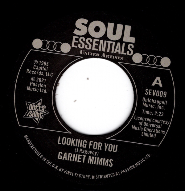 Garnet Mimms - Looking For You / As Long As I Have You 45 (Outta Sight) 7
