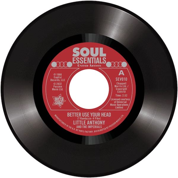 Little Anthony & The Imperials - Better Use Your Head / Gonna Fix You Good 45 (Outta Sight) 7