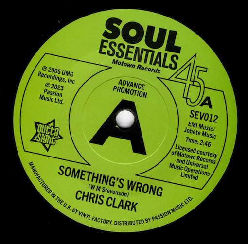 Chris Clark - Something's Wrong / Do I Love You (Indeed I Do) DEMO 45 (Outta Sight) 7