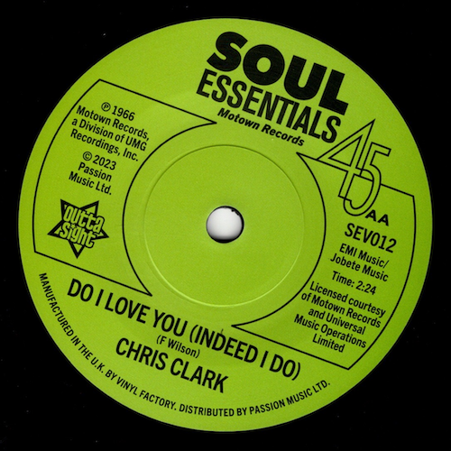 Chris Clark - Something's Wrong / Do I Love You (Indeed I Do) DEMO 45 (Outta Sight) 7