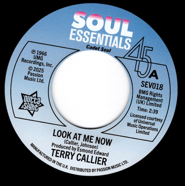 Terry Callier - Look At Me Now / (Alternate Take) 45 (Outta Sight) 7