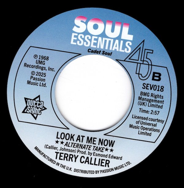 Terry Callier - Look At Me Now / (Alternate Take) 45 (Outta Sight) 7