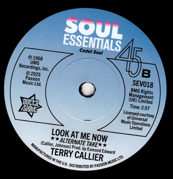 Terry Callier - Look At Me Now / (Alternate Take) DEMO 45 (Outta Sight) 7