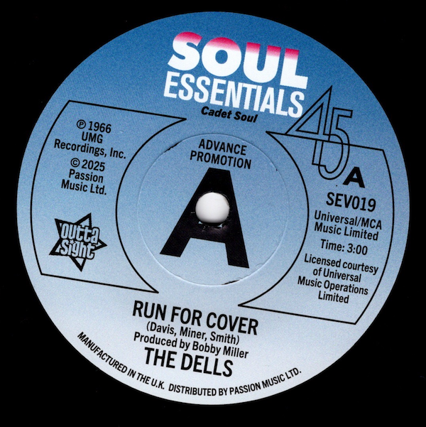 Dells, The - Run For Cover / Wear It On Our Face DEMO 45 (Outta Sight) 7