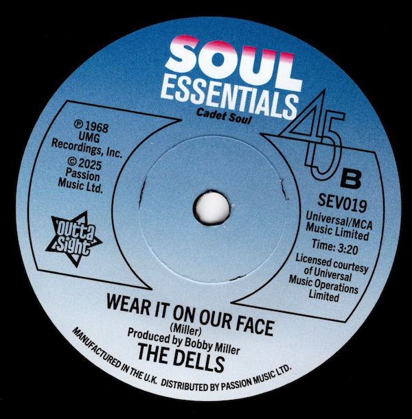 Dells, The - Run For Cover / Wear It On Our Face DEMO 45 (Outta Sight) 7