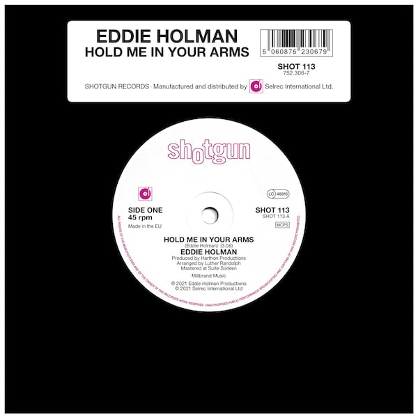 Eddie Holman - Hold Me In Your Arms / I'm Not Gonna Give Up 45 (Shotgun) 7