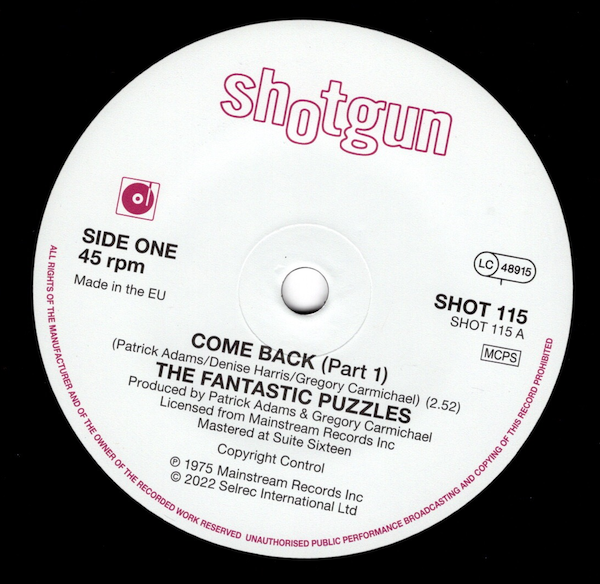 Fantastic Puzzles - Come Back (Part 1) / (Part 2) 45 (Shotgun) 7