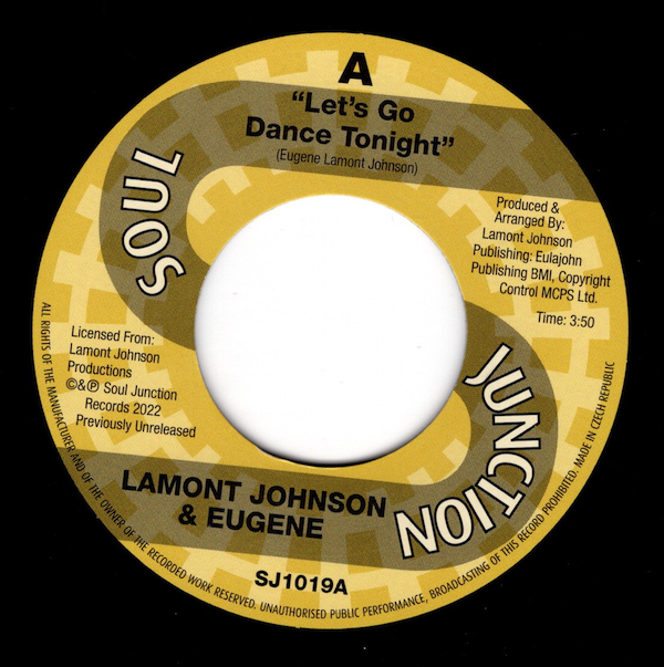 Lamont Johnson & Eugene - Let's Go Dance Tonight / Burnin' For Your Love 45 (Soul Junction) 7