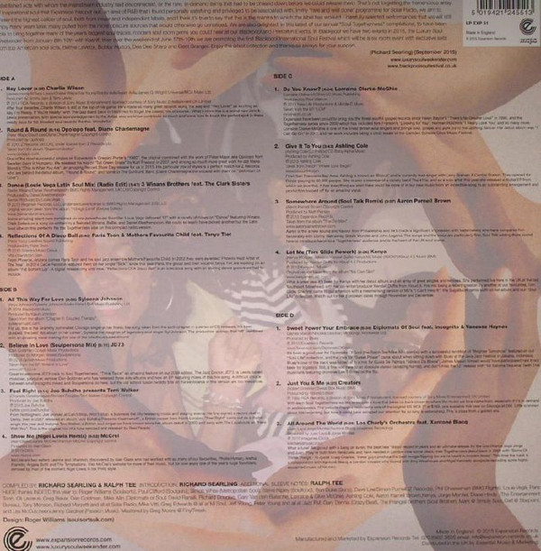 Soul Togetherness 2015 - 15 Modern Soul Room Gems - Various Artists 2x LP Vinyl (Expansion) - Image 2