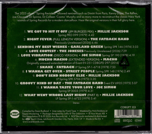 Spring Originals - Various Artists CD (BGP) - Image 2