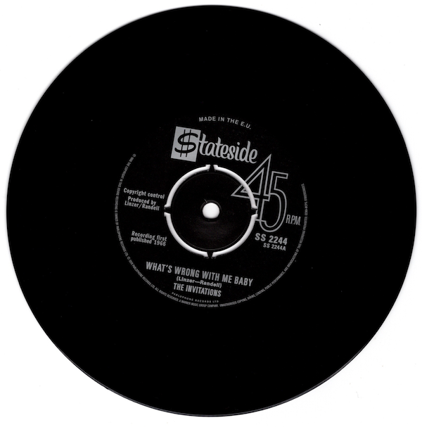 Invitations - What's Wrong With Me Baby / Laine Hill - Time Marches On 45 (Stateside) 7