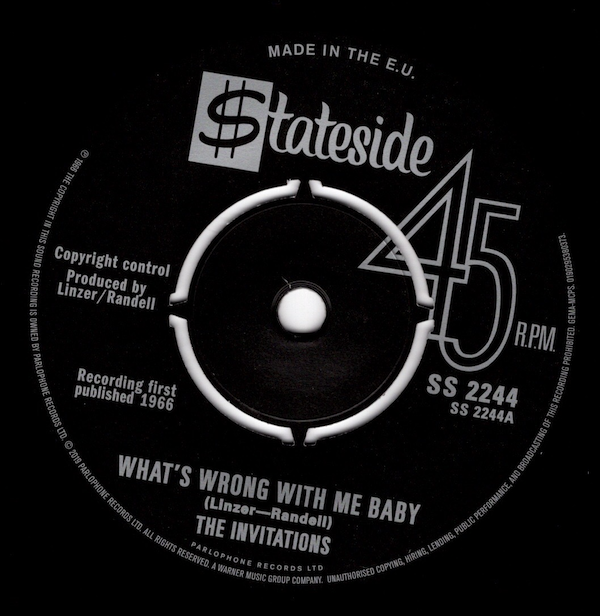 Invitations - What's Wrong With Me Baby / Laine Hill - Time Marches On 45 (Stateside) 7