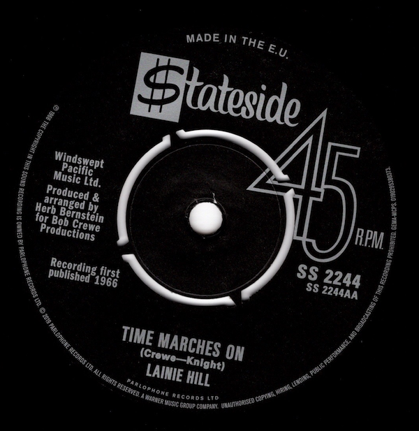 Invitations - What's Wrong With Me Baby / Laine Hill - Time Marches On 45 (Stateside) 7