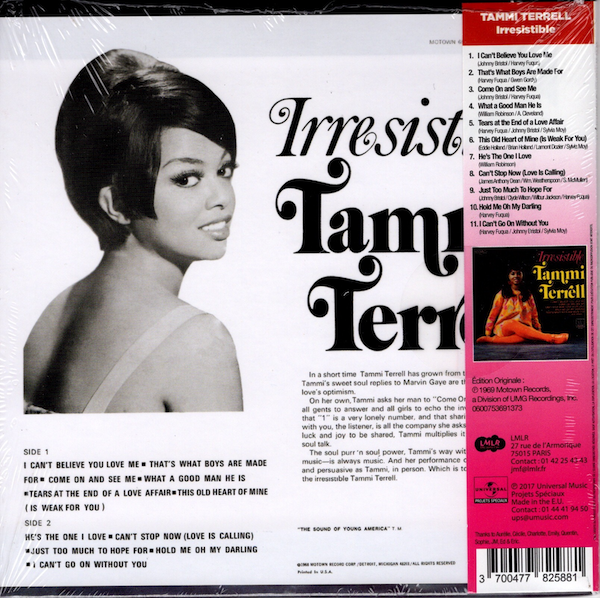 Tammi Terrell - Irresistible CD (Culture Factory) - Image 3