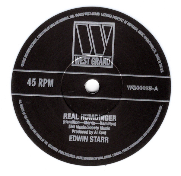 Edwin Starr - Real Humdinger / Scott's On Swingers (S.O.S) 45 (West Grand) LTD WHITE VINYL 7
