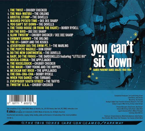 You Can't Sit Down - Cameo Parkway Dance Crazes 1958-1964 - Various Artists CD (Abkco) - Image 3