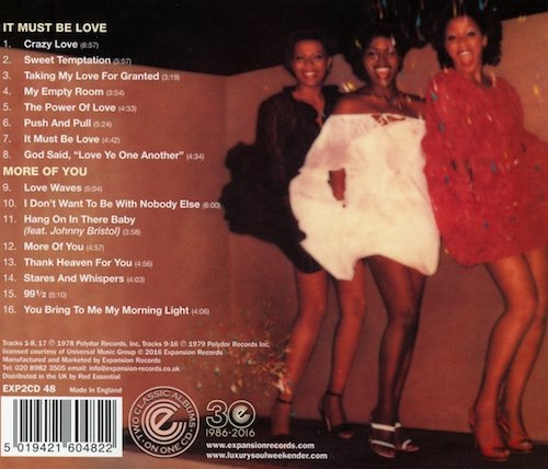 Alton McClain & Destiny - It Must Be Love / More Of You - Two Classic Albums On One CD (Back)