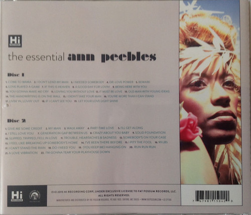 Ann Peebles - The Essential 2x CD (Back)
