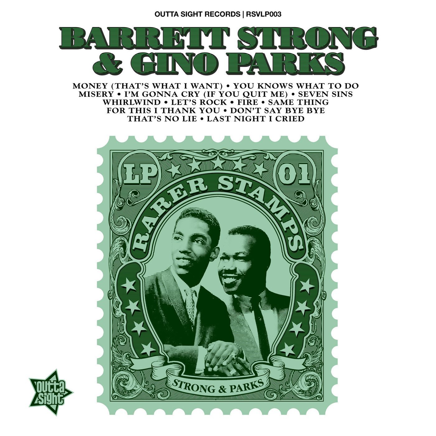 Rarer Stamps Volume 1 - Barrett Strong & Gino Parks LP Vinyl (Outta Sight)
