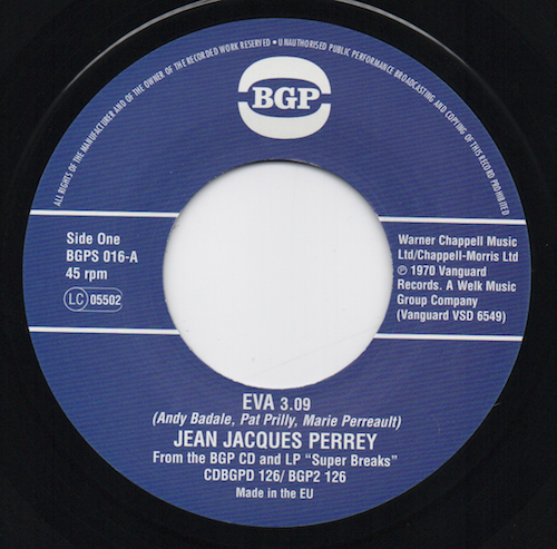 Jean Jacques Perrey - Eva / Camille Yarbrough - Take Yo Praise 45