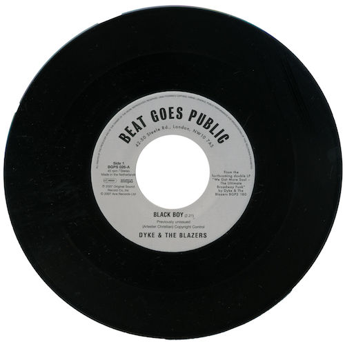 Dyke & The Blazers - Black Boy / Let A Woman Be A Woman - Let A Man Be A Man 45 (BGP) 7