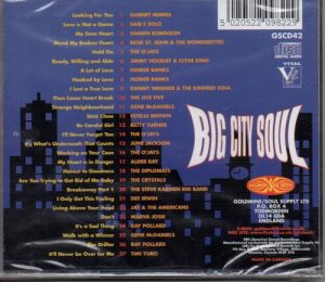 Big City Soul Volume 1 CD (Back)