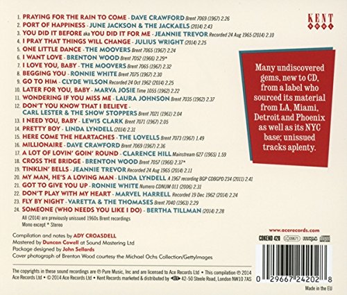 Brent: Superb 60s Soul Sounds CD (Back Cover)