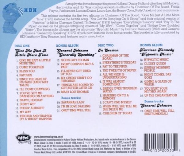 Chairmen Of The Board - Give Me Just A Little More Time + In Session... Plus 2x CD