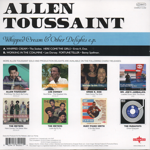 Allen Toussaint - Whipped Cream & Other Delights White Vinyl EP