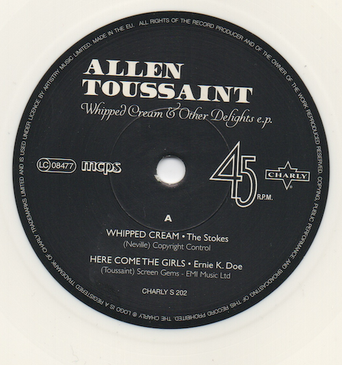 Allen Toussaint - Whipped Cream & Other Delights White Vinyl EP
