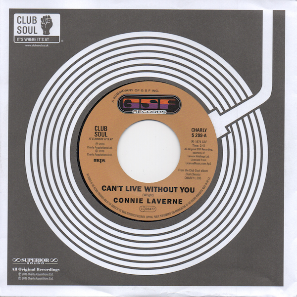 Connie Laverne - Can't Live Without You / Anderson Brothers - I Can See Him Loving You 45 (Charly) 7
