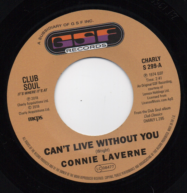 Connie Laverne - Can't Live Without You / Anderson Brothers - I Can See Him Loving You 45