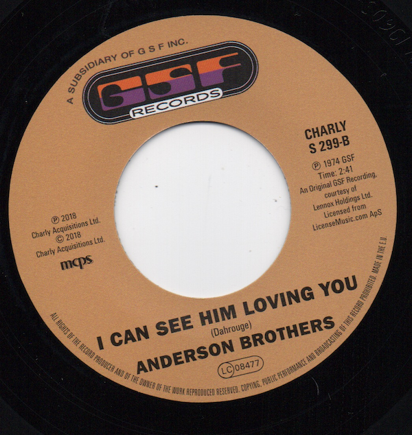 Connie Laverne - Can't Live Without You / Anderson Brothers - I Can See Him Loving You 45