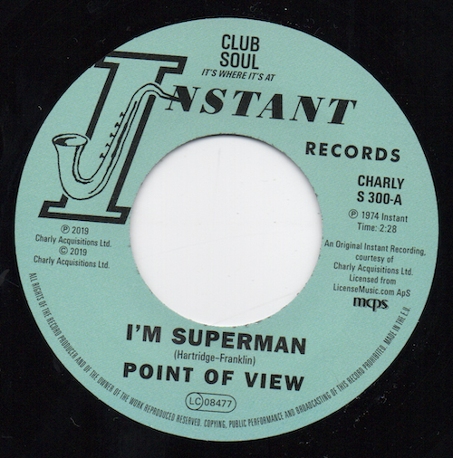 Point Of View - I'm Superman / Cliff Holmes - I Need Ya' Baby 45