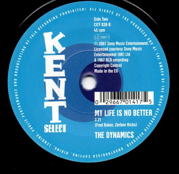 Kenny Carter - You'd Better Get Hip Girl / My Life Is No Better 45 (Kent)