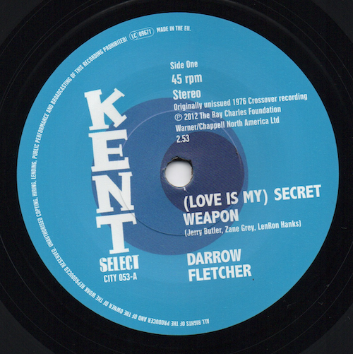 Darrow Fletcher - (Love Is My) Secret Weapon / How Can You Live Without Love 45