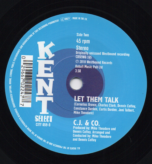 CJ & Co - Rainmaker / Let Them Talk 45