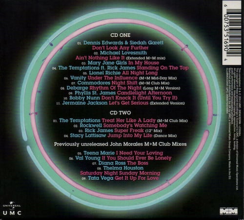John Morales Presents Club Motown 2x CD (Back)