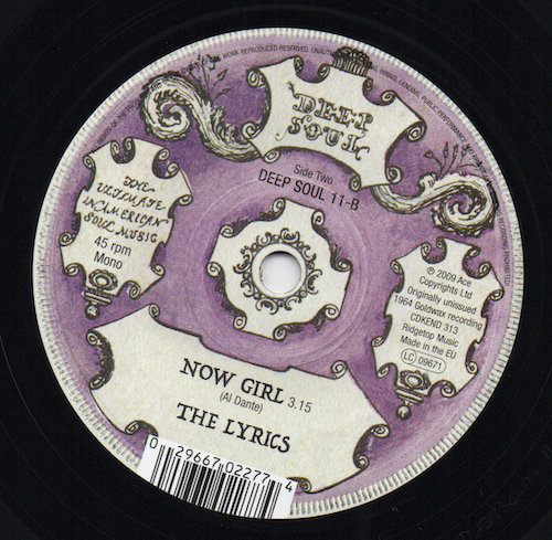 Melvin Hicks & The Versatiles - I'm Just Passing Time / The Lyrics - Now Girl 45