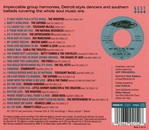 Dore L.A Soul Sides Volume 1 CD (Back Cover)
